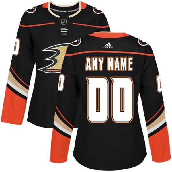 Damen Anaheim Ducks Trikot Benutzerdefinierte Schwarz Authentic